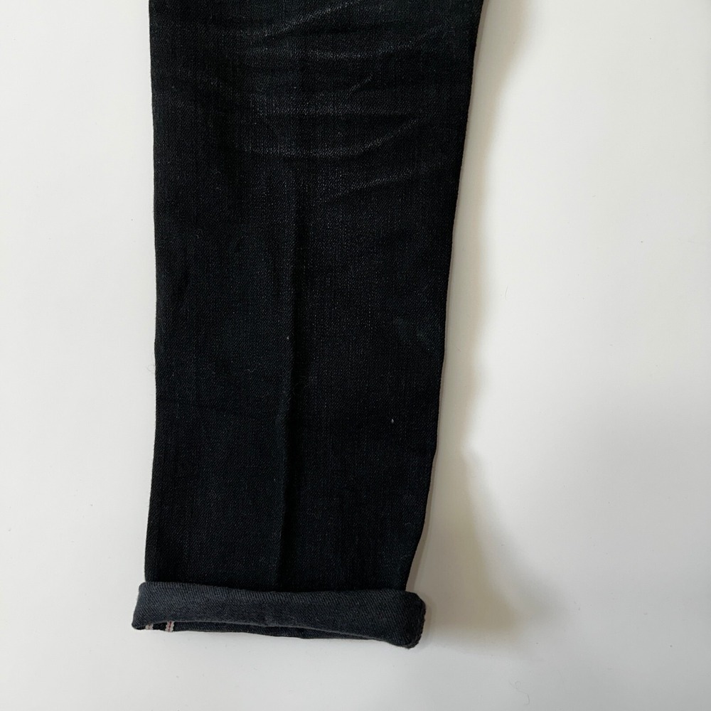 Hiroshi Kato The Needle Skinny Jeans Mens Size 30 Selvedge Black Raw Stretch USA - Picture 6 of 16